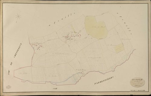 Saint-Christophe-sur-Avre. Section B _ de la Rayrie _ 3e de 4 Feuilles