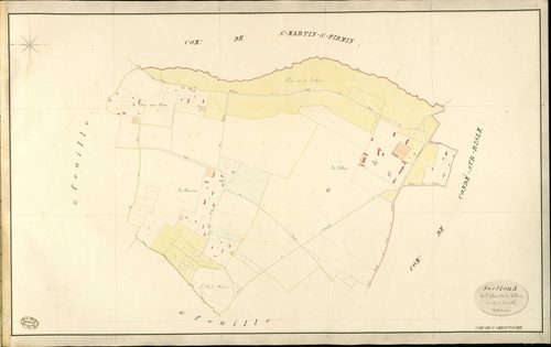 Saint-Christophe-sur-Condé. Section A _ de l'Eglise et de la Tillaie _ 1re de 3 Feuilles