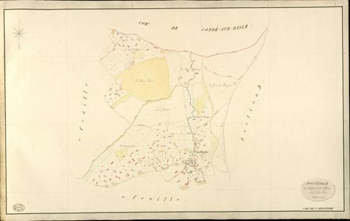 Saint-Christophe-sur-Condé. Section A _ de l'Eglise et de la Tillaie _ 2e de 3 Feuilles