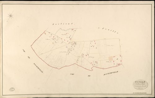Sainte-Croix-sur-Aizier. Section B _ de la ferme d'Elbeuf _ 2e et dernière Feuille