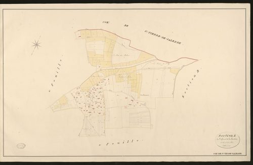 Saint-Cyr-de-Salerne. Section A _ de l'Eglise et de la Gautière _ 1re de 3 Feuilles