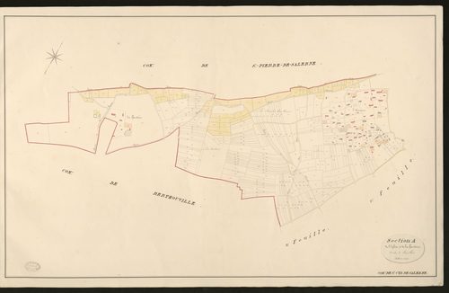 Saint-Cyr-de-Salerne. Section A _ de l'Eglise et de la Gautière _ 2e de 3 Feuilles