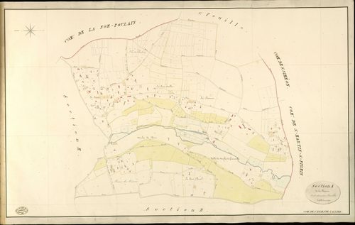Saint-Etienne-l'Allier. Section A _ de la Bisserie _ 2e et dernière Feuille