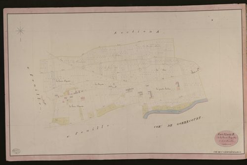 Sainte-Geneviève-lès-Gasny. Section B _ de la haute Roquette _ 3e de 5 Feuilles