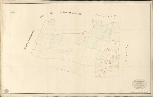Saint-Georges-du-Vièvre. Section C _ du Mont Rôti _ 1re de 4 Feuilles