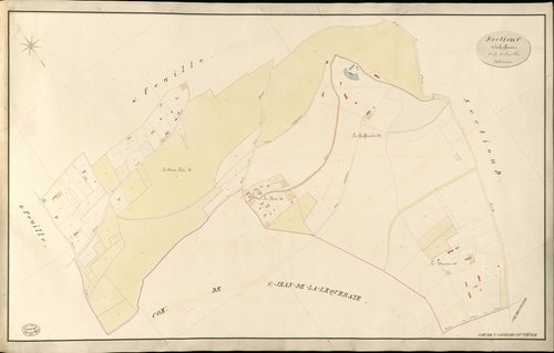 Saint-Georges-du-Vièvre. Section C _ de la Graffonnière _ 3e de 4 Feuilles