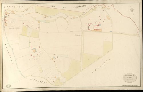 Saint-Georges-du-Vièvre. Section D _ de Launay _ 1re de 3 Feuilles