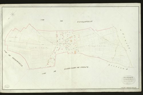 Saint-Germain-Village. Section A _ de Mont-les-Mares _ 1re de 3 Feuilles