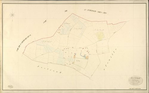 Saint-Grégoire-du-Vièvre. Section A _ de la hupinière _ 1re de 3 Feuilles