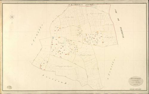 Saint-Grégoire-du-Vièvre. Section A _ de la hupinière _ 2e de 3 Feuilles