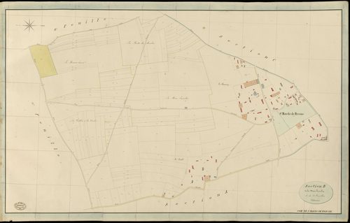 Saint-Mards-de-Fresne. Section B _ de la Mare Jumelin _ 3e de 4 Feuilles