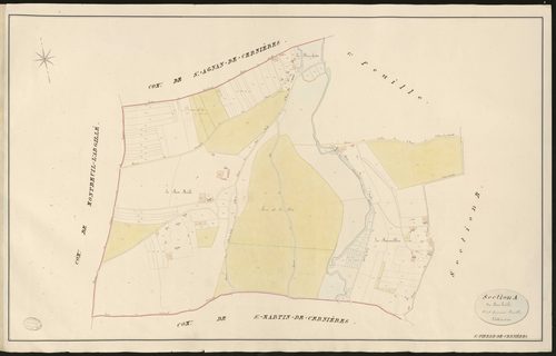 Saint-Pierre-de-Cernières. Section A _ du Bois brûlé _ 2e et dernière feuille.