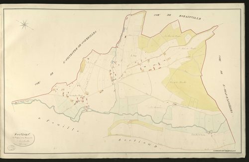 Saint-Pierre-de-Cormeilles. Section C _ de l'Eglise et des Fontaines _ 1re de 2 Feuilles