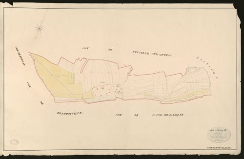Saint-Pierre-de-Salerne. Section D _ de Linière _ Feuille Unique