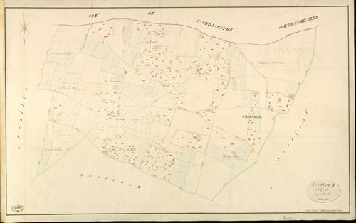 Saint-Pierre-des-Ifs. Section A _ de la Grand'Rue _ 1re de 2 Feuilles