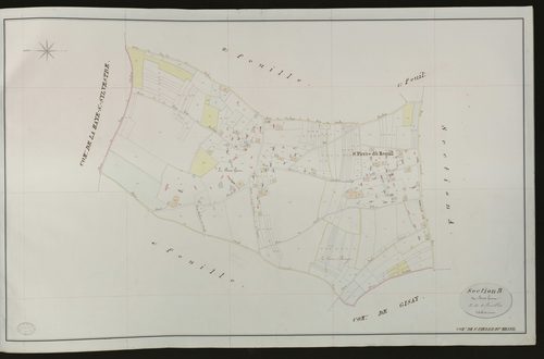 Saint-Pierre-du-Mesnil. Section B _ des Bois du Blanc Buisson _ 3e de 4 Feuilles