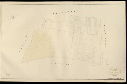 Saint-Pierre-la-Garenne. Section C _ de Bailly _ 1re de 4 Feuilles