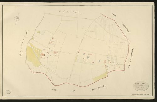 Saint-Sylvestre-de-Cormeilles. Section A _ de la Tillaie _ 1re de 2 Feuilles