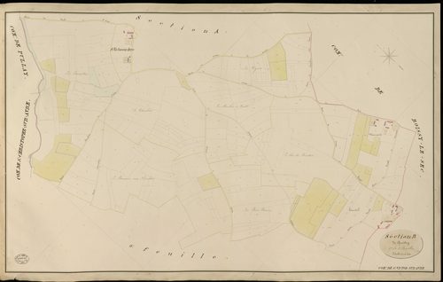 Saint-Victor-sur-Avre. Section B _ de Quettey _ 1re de 3 Feuilles