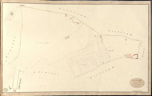 Saint-Vigor. Section E _ de la Mare de l'Ile _ 1re de 3 Feuilles
