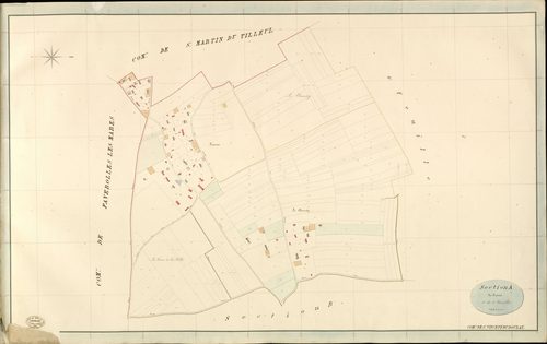 Saint-Vincent-du-Boulay. Section A _ de Cravas _ 1re de 2 Feuilles