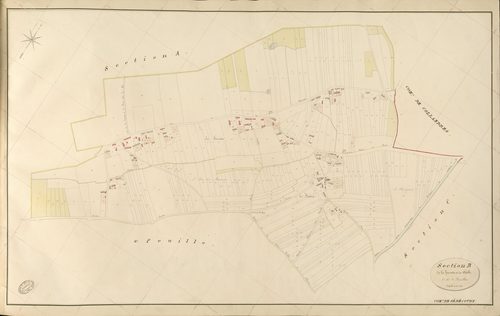Sébécourt. Section B _ de la Haisette et du Châble _ 1re de 2 Feuilles