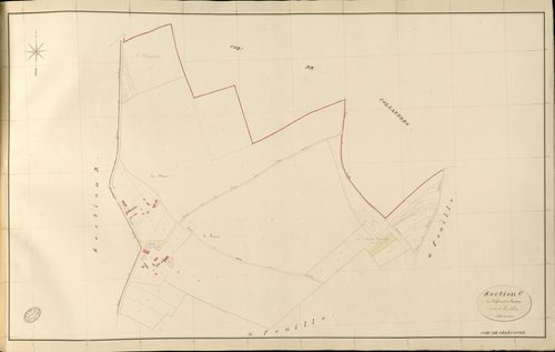 Sébécourt. Section C _ de l'Eglise et du Courant _ 1re de 6 Feuilles