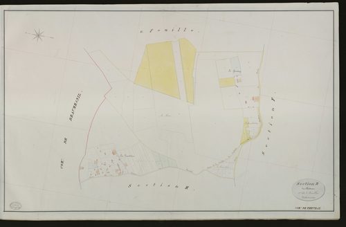 Thevray. Section B _ du Château _ 1re de 2 Feuilles