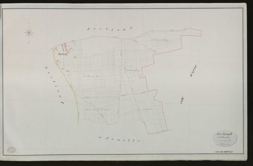 Thevray. Section D _ de la bounelière _ 1re de 2 Feuilles