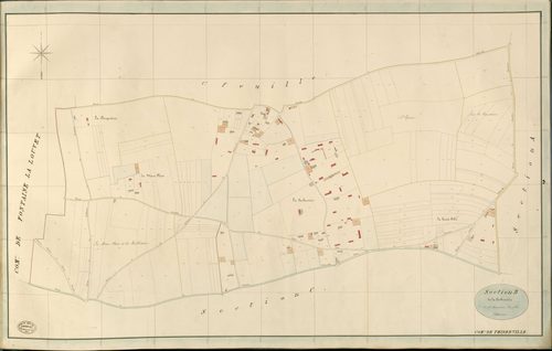 Thiberville. Section B _ de la carbonnière _ 2e et dernière Feuille