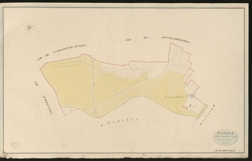 Thibouville. Section A _ de la Fosse Vauquelin et de l'Eglise _ 1re de 2 Feuilles