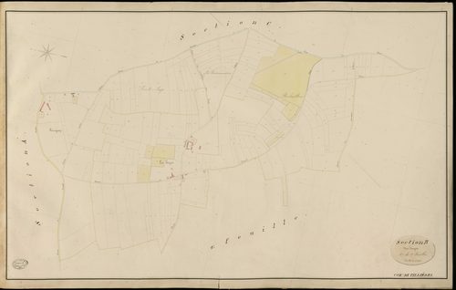 Tillières-sur-Avre. Section B _ des hayes _ 1re de 2 Feuilles
