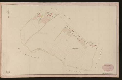 Touffreville. Section B _ de l'Eglise _ 2e de 4 Feuilles