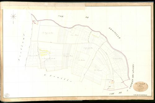 Tourneville. Section D _ du Chesney _ 1re de 2 Feuilles