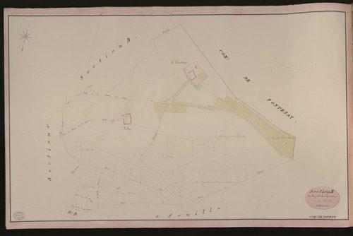Tourny. Section E _ du Fay et de la Théroudière _ 1re de 3 Feuilles