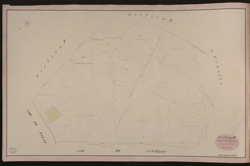 Tourny. Section E _ du Fay et de la Théroudière _ 3e et dernière Feuille