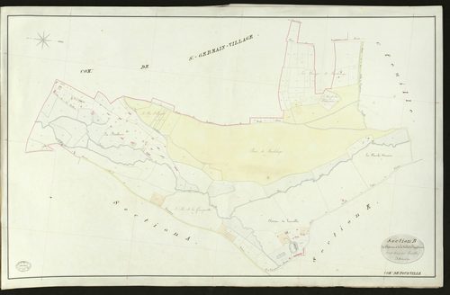 Tourville-sur-Pont-Audemer. Section B _ du Château et de la Vallée de l'Egyptienne _ 2e et dernière Feuille