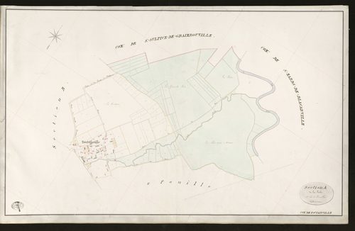 Toutainville. Section A _ de la Risle _ 1re de 2 Feuilles