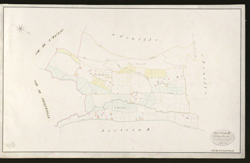 Toutainville. Section B _ de la Croix Blanche _ 3e et denrière Feuille