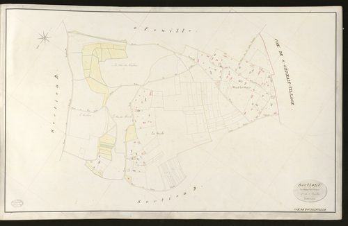 Toutainville. Section C _ de Mont-les-Mares _ 1re de 2 Feuilles