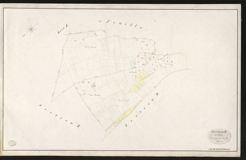 Triqueville. Section B _ du Village _ 2e et dernière Feuille