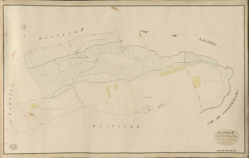 Verneuil-sur-Avre. Section E _ du Moulin du Château Thierry _ 2e et dernière Feuille