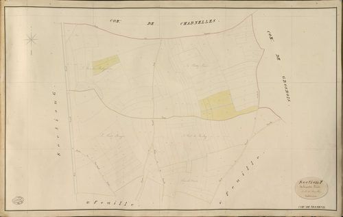 Verneuil-sur-Avre. Section F _ de la petite Livrée _ 1re de 4 Feuilles