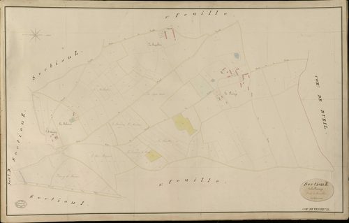 Verneuil-sur-Avre. Section K _ de la Puisaye _ 2e de 3 Feuilles