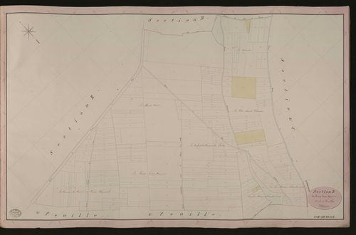 Vesly. Section D _ des Fosses Saint Maurice _ 1re de 3 Feuilles