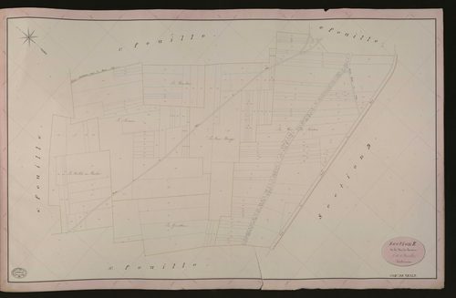 Vesly. Section E _ de la Voie de Cantiers _ 3e de 5 Feuilles