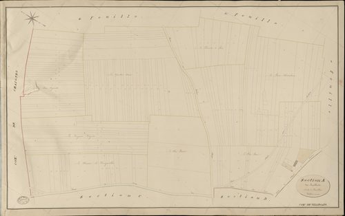 Villegats. Section A _ des Rouillards _ 1re de 4 Feuilles