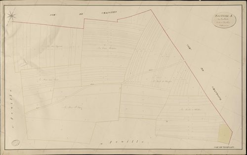 Villegats. Section A _ des Rouillards _ 2e de 4 Feuilles