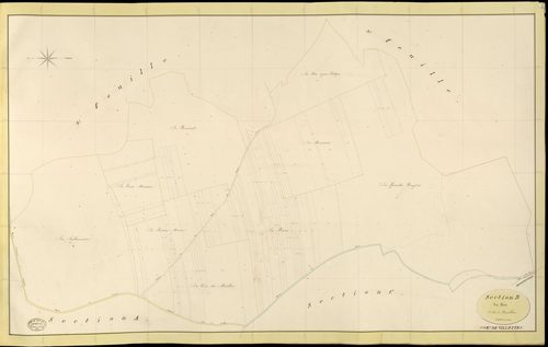 Villettes. Section B _ des Bois _ 1re de 3 Feuilles