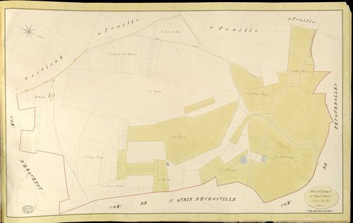 Villettes. Section C _ du Village de Villettes _ 1re de 3 Feuilles